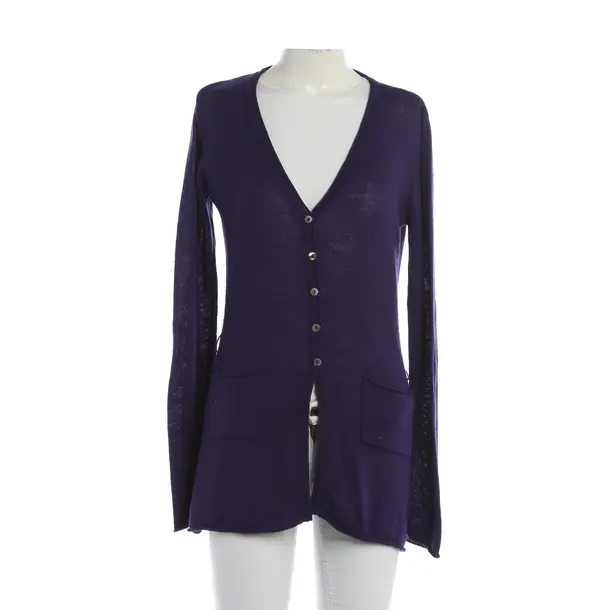Cardigan, in Purple, Wool, Repeat