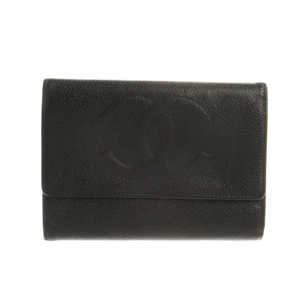 Wallet, in Black, Leather, Chanel