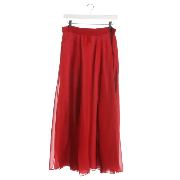 Skirt, in Red, Silk, Max Mara