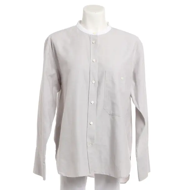 Bluse, in Grau, Baumwolle, Closed