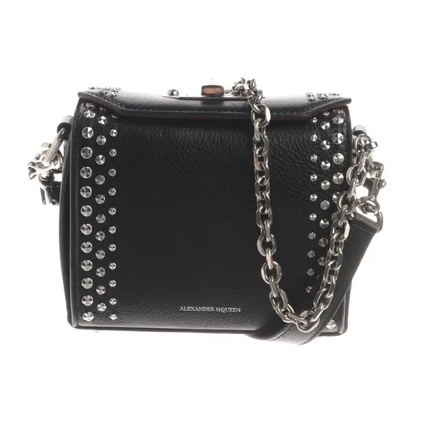 Schultertasche, in Schwarz, Leder, Alexander McQueen