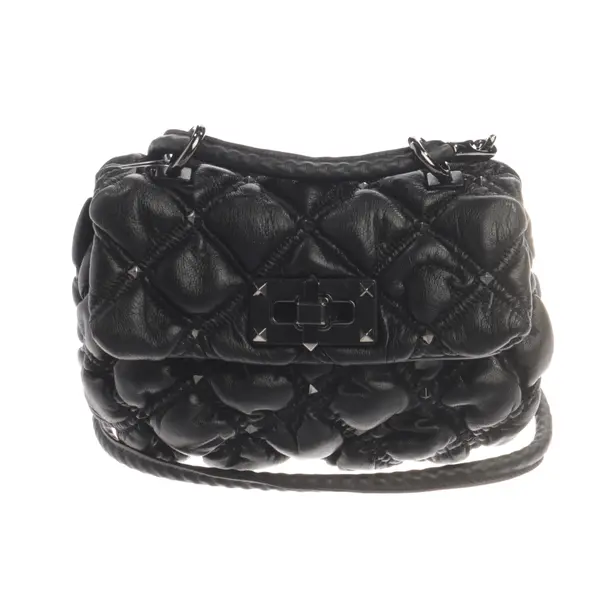 Schultertasche, in Schwarz, Leder, Valentino