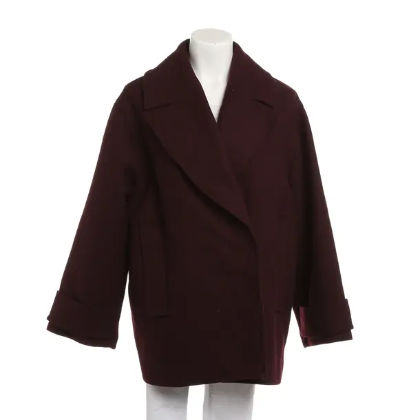 Mid-Season Jacket, in Bordeaux, Wool, Ivy Oak