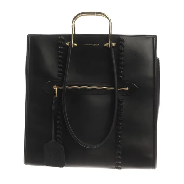 Handbag, in Black, Leather, Alexander McQueen