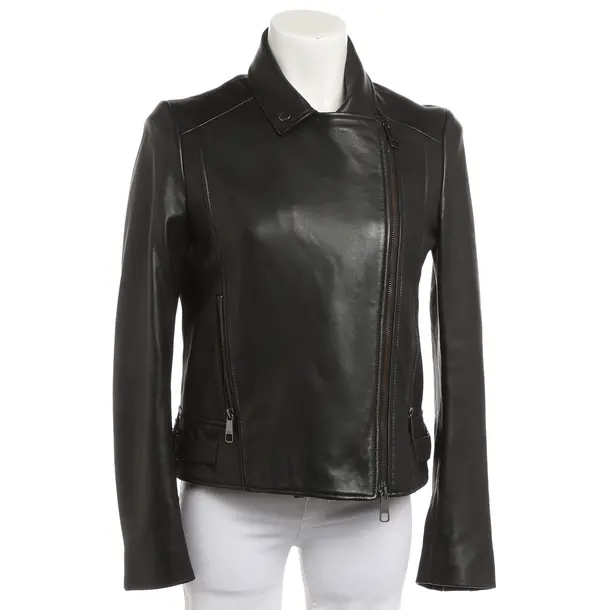 Lederjacke, in Schwarz, Leder, Hugo Boss Black Label