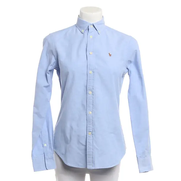 Blouse, in Blue, Cotton, Polo Ralph Lauren