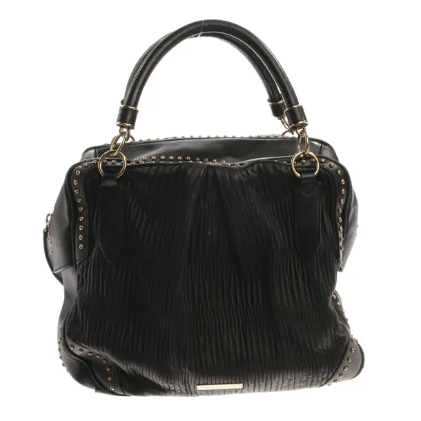 Handbag, in Black, Leather, Burberry