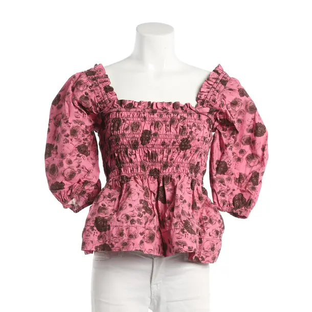 Bluse, in Rosa, Baumwolle, Ganni