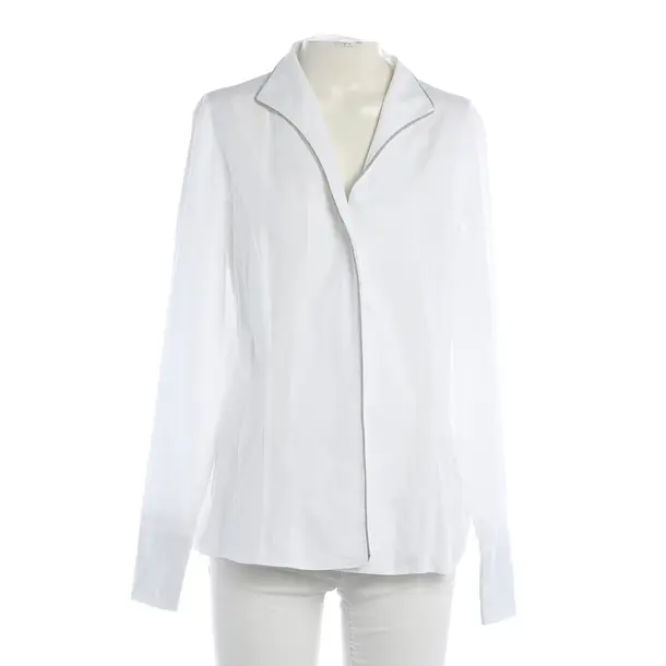 Blouse, in White, Cotton, Van Laack