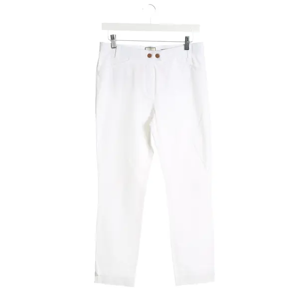 Pants, in White, Cotton, Seductive