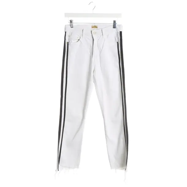 Jeans Straight Fit, in Weiß, Baumwolle, Mother