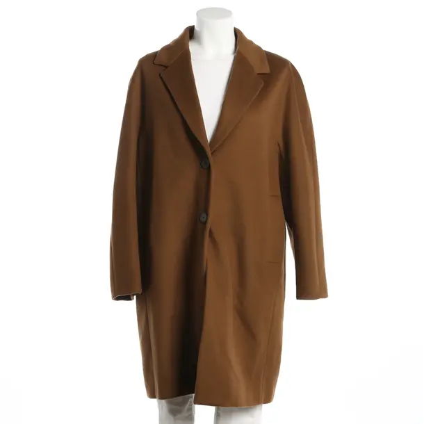Mid-Season Coat, in Brown, Wool, Windsor
