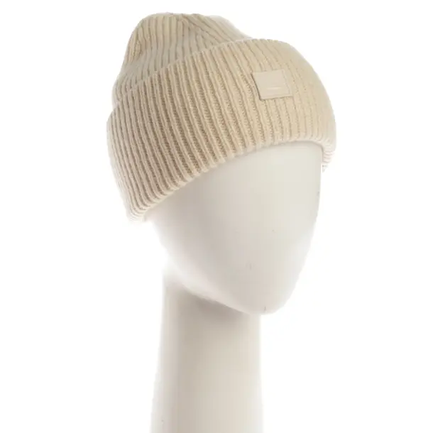 Beanie, in Beige, Wool, Acne Studios