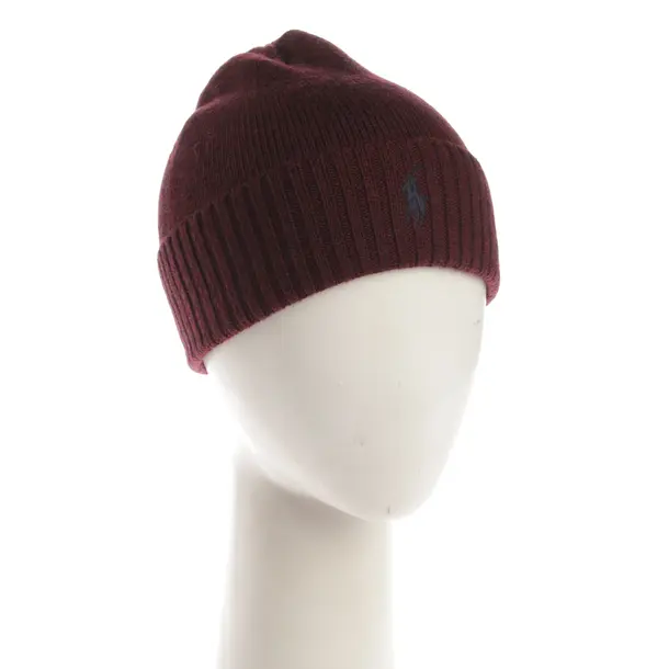 Beanie, in Bordeaux, Wool, Polo Ralph Lauren