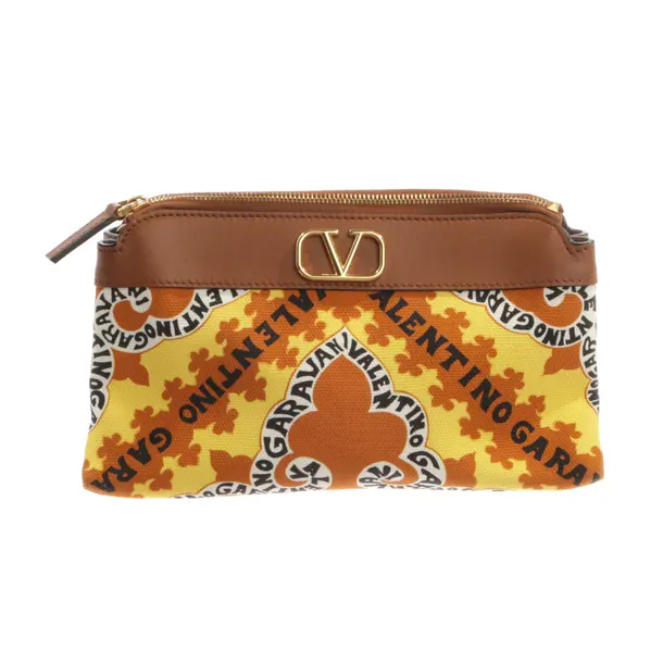 Clutch Bag, in Multicolored, Cotton, Valentino