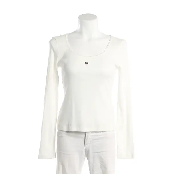 Longsleeve, in Weiß, Baumwolle, Dolce & Gabbana