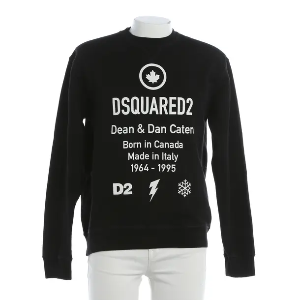 Sweatshirt, in Schwarz, Baumwolle, Dsquared