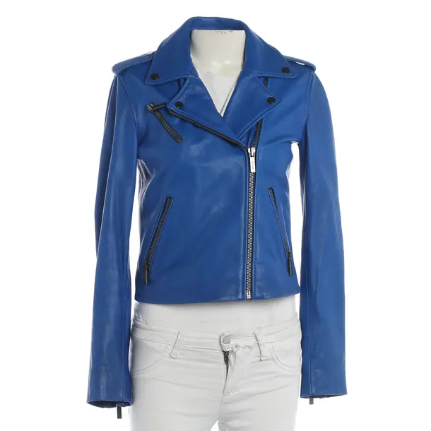 LeatherJacket, in Blue, Leather, Tommy Hilfiger