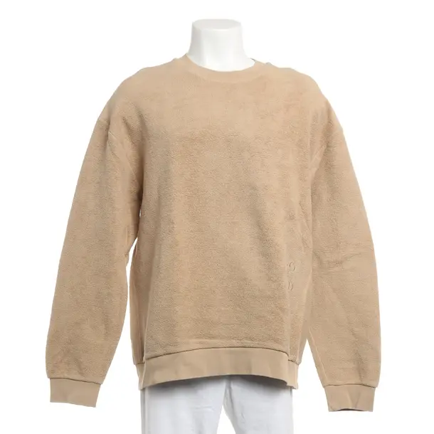 Sweatshirt, in Camel, Baumwolle, Closed