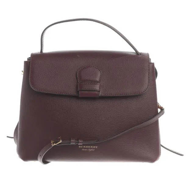 Handbag, in Bordeaux, Leather, Burberry