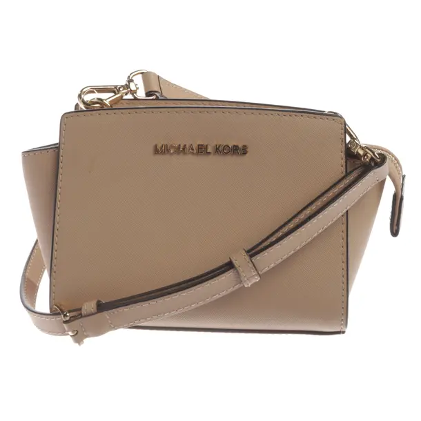 Schultertasche, in Hellbraun, Leder, Michael Kors