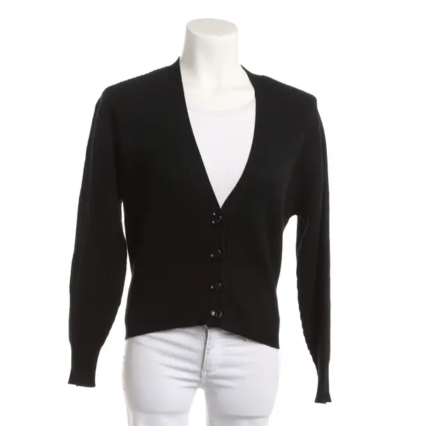 Cardigan, in Black, Wool, Allude