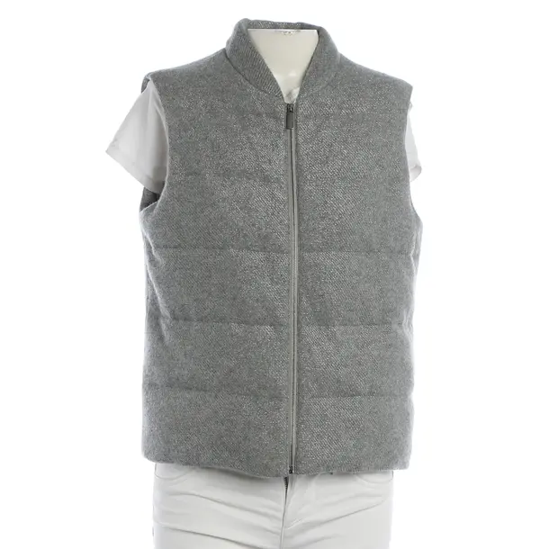 Vest, in Gray, Wool, Fabiana Filippi