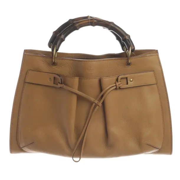 Handtasche, in Hellbraun, Leder, Gucci