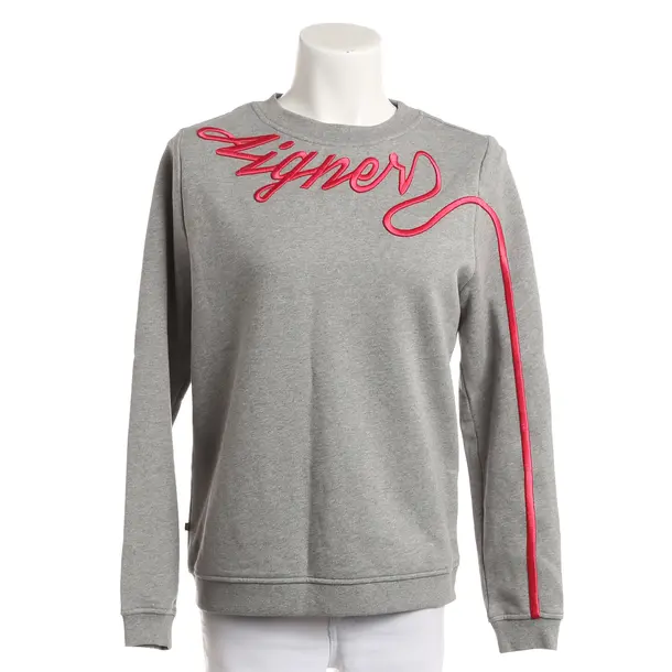 Sweatshirt, in Hellgrau, Baumwolle, Aigner