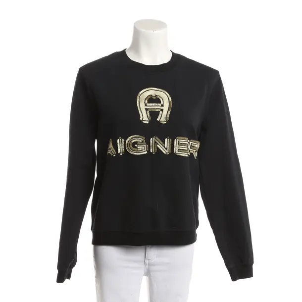 Felpa, in Nero, Cotone, Aigner