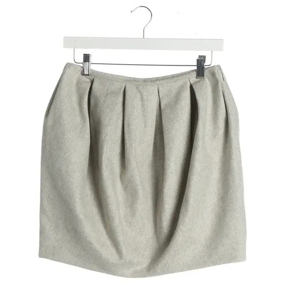 Rock, in Hellgrau, Baumwolle, Alexander McQueen