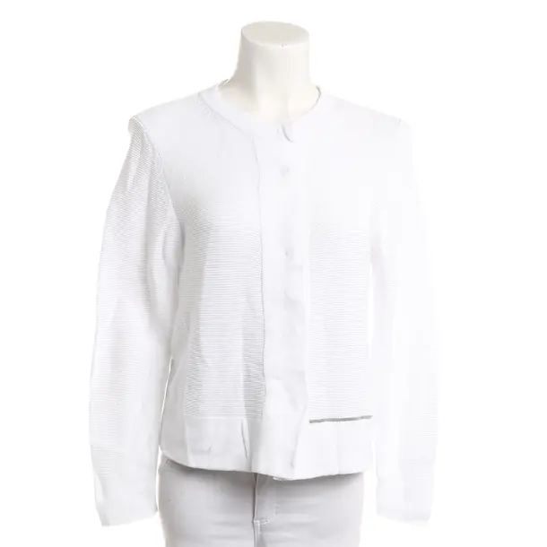 Cardigan, in White, Cotton, Fabiana Filippi