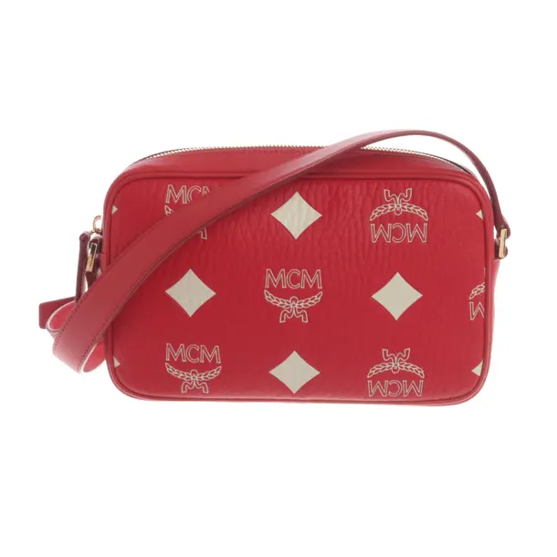 Cross Body Bag, in Red, Leather, MCM