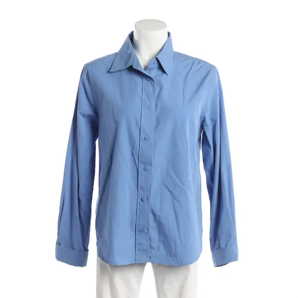 Bluse, in Blau, Baumwolle, Closed