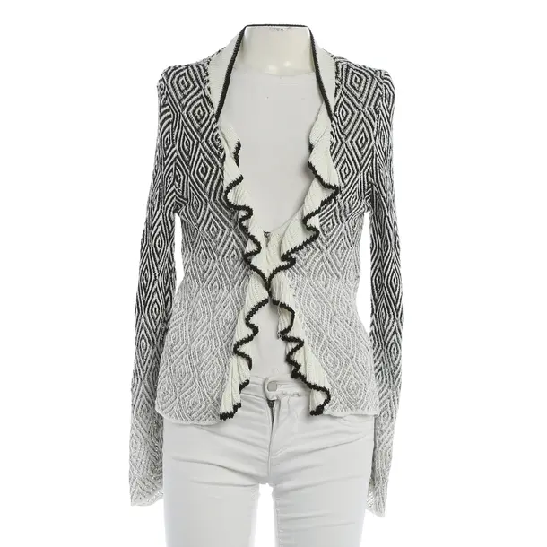 Cardigan, in White, Linen, Marc Cain