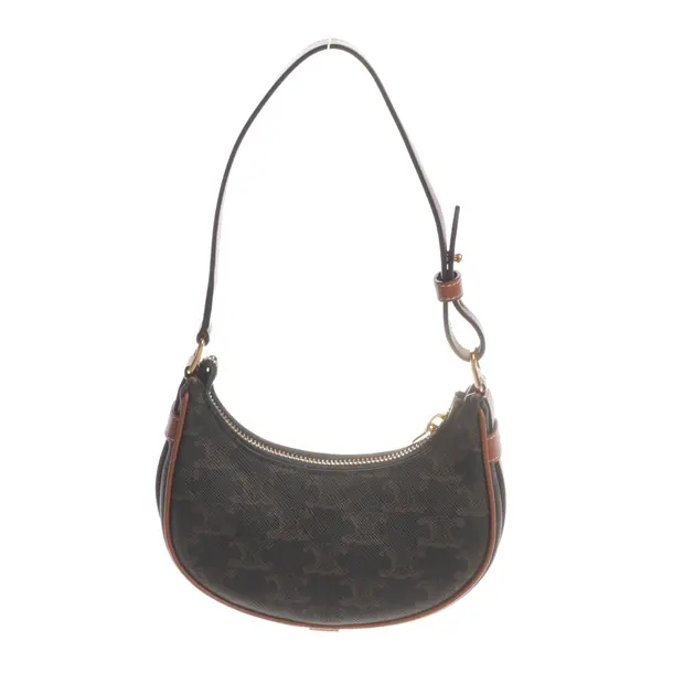Handbag, in Dark Brown, Leather, Céline