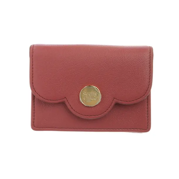 Wallet, in Pink, Leather, See by Chloé