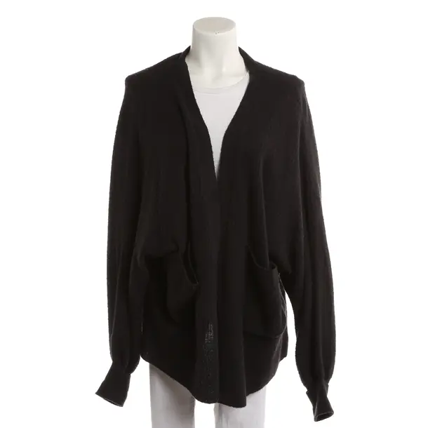 Strickjacke, in Grau, Wolle, American Vintage