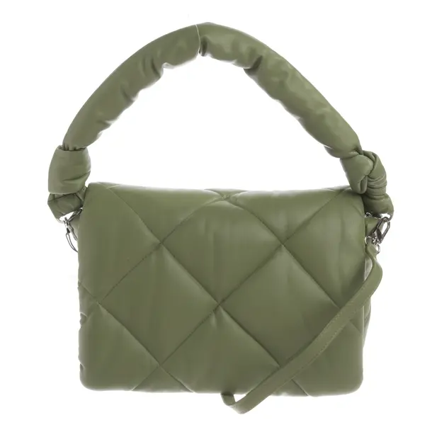 Schultertasche, in Grün, Polyurethan, Stand Studio