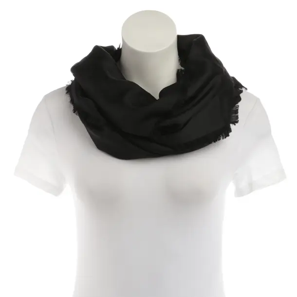 Shawl, in Black, Silk, Louis Vuitton
