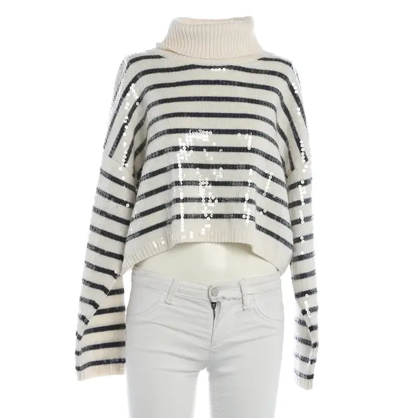 Jumper, in White, Wool, Sandro