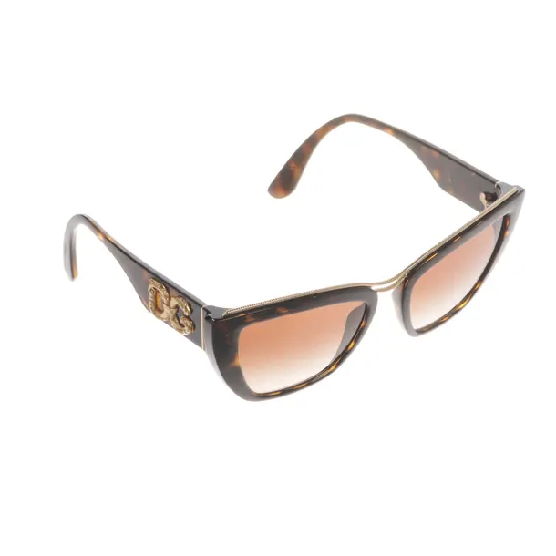 Sonnenbrille, in Dunkelbraun, Kunststoff / Metall, Dolce & Gabbana