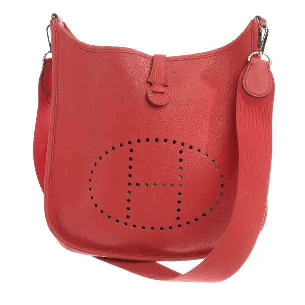 Schultertasche, in Hellrot, Leder, Hermès