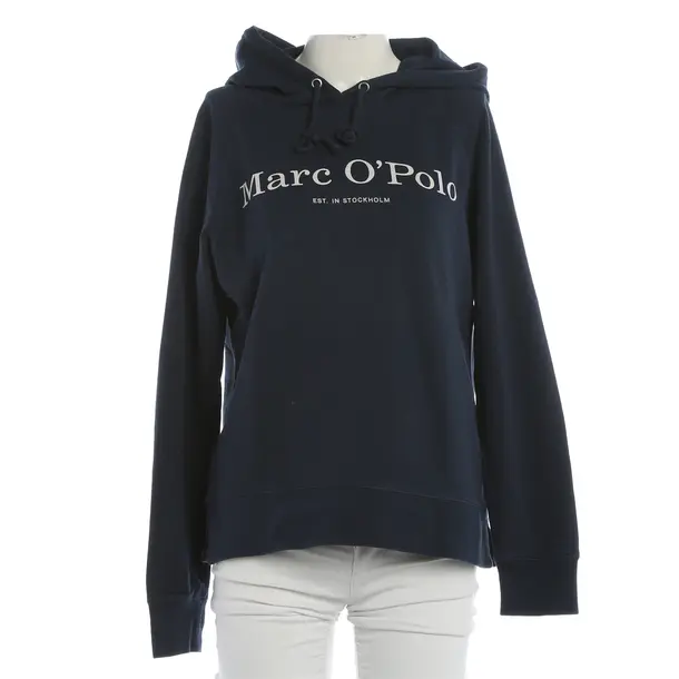 Hoodie, in Navy, Cotton, Marc O'Polo