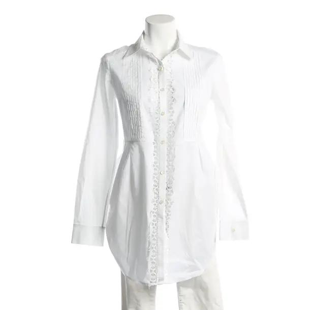Bluse, in Weiß, Baumwolle, Ermanno Scervino