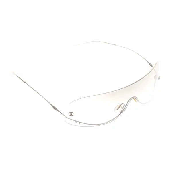 Sonnenbrille, in Silber, Kunststoff / Metall, Chanel