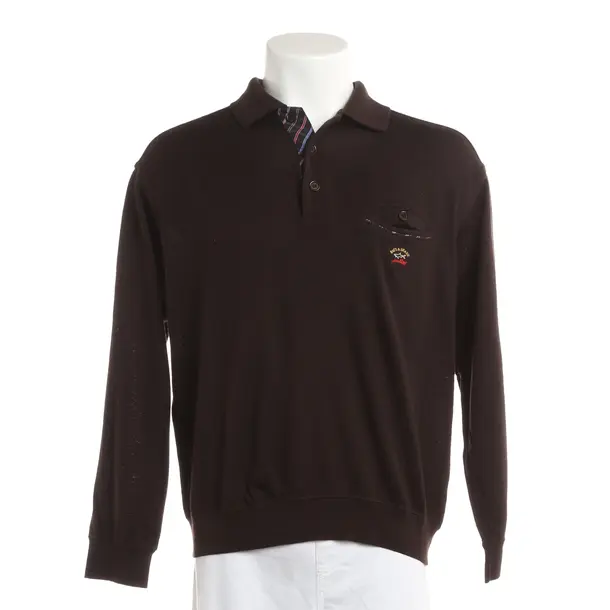 Pullover, in Dunkelbraun, Wolle, Paul & Shark