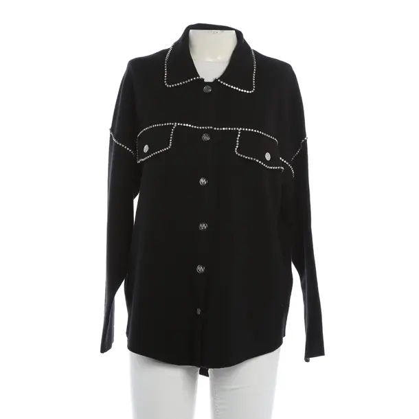 Strickjacke, in Schwarz, Wolle, Maje