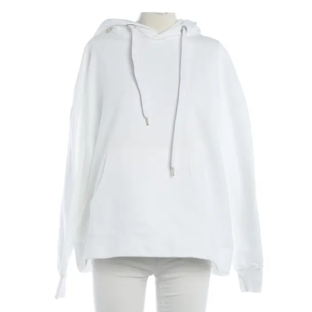 Hoodie, in White, Cotton, Closed
