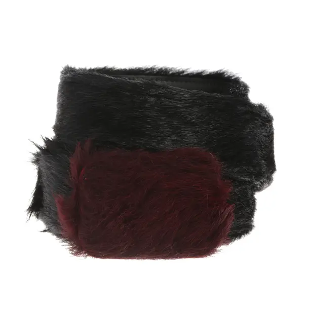 Belt, in Black, Fur, Prada